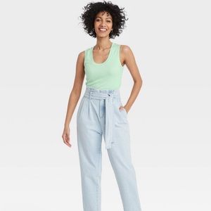 Women’s slim fit tank top - A New Day - Light Green - M